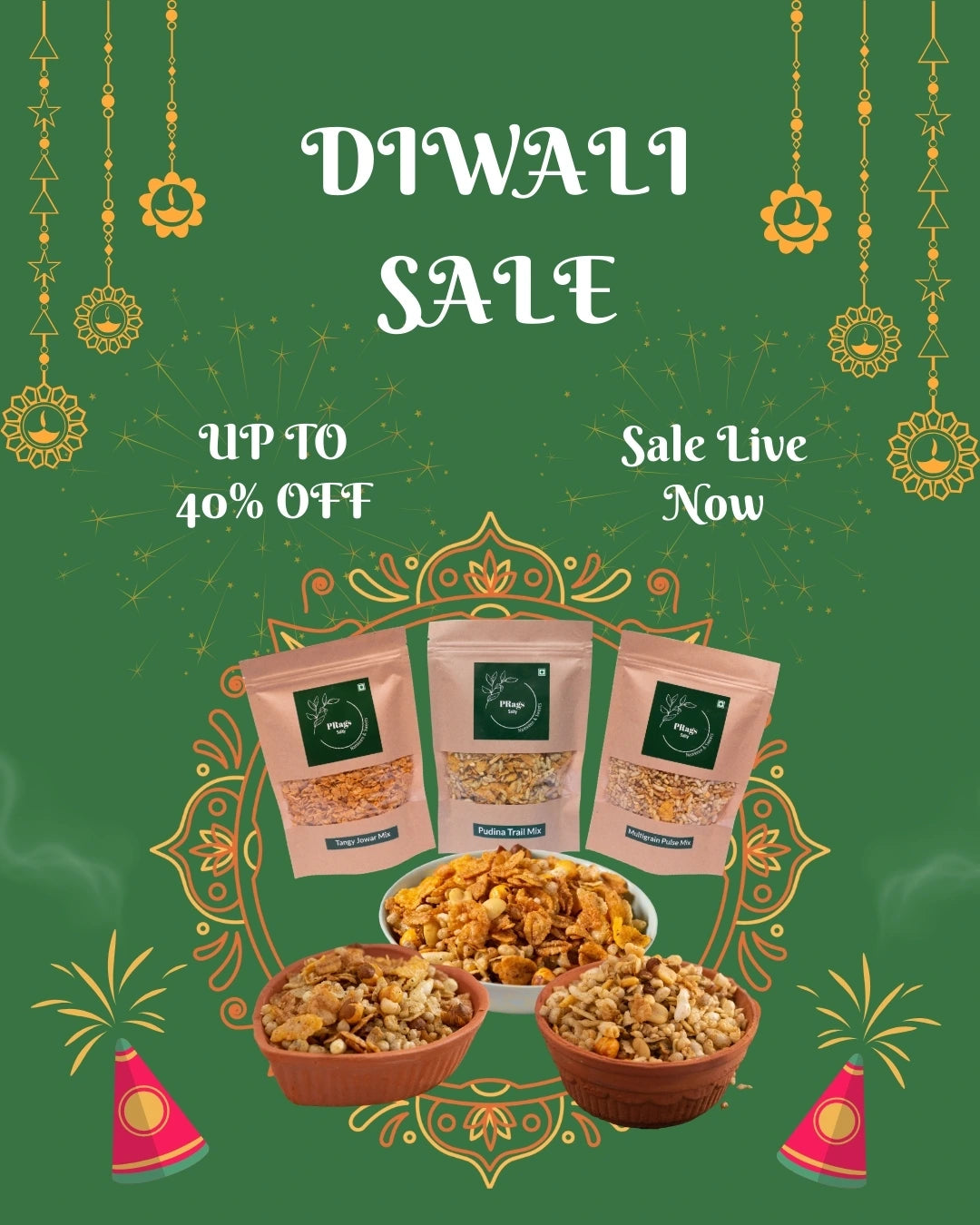 Diwali Sale up to 40% off - PRags Salty