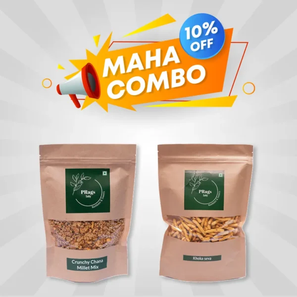 combo offer - Crunchy Chana Millet Mix + Khoka Sev