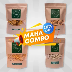 Combo offer - Masala Disco Papad + Mathri Sticks + Tangy Jowar Mix + Himalayan Salted Pepper Twist